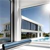 MARAPON Pellicola Specchio per Vetri Finestre Nera 0,445x2 m Adesione Statica Senza Colla Pellicola Riflettente Privacy Protezione UV Anti Calore