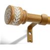 Gormena Asta Per Tende In Legno Scuro Adatta Per Finestre 80‑365 Cm Asta Telescopica Montaggio A Soffitto 3 M Diametro 25 Mm Portata 15 Kg Per Soggiorno Camera Da Letto Giardino