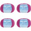 Kalapanta Gomitoli cotone per lavoro a maglia e uncinetto, linea Nuovo Jaipur di Lana Gatto (Rosa - 30702, 4)