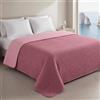 Clara Home Milano Copriletto Trapuntato Capri in Microfibra Manopesca, Double Face, Primavera Estate, Qualità Premium, Coperta Letto Matrimoniale Singolo 1 Piazza e mezza (Malva, Matrimoniale 2 Piazze)