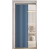 Generico Tenda Magnetica A Fisarmonica - Opaca, Tenda Scorrevole per Armadio, Tenda Divisoria Termica, Protezione dal Freddo per Camere da Letto, Camerette con Asta Telescopica,Blu,W100xH240cm
