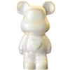ImyHok Statuette Decorative Casa Statua Orso in Ceramica Soprammobili Moderni Design Camera da Letto Salotto Centrotavola Ornamenti Altezza 18cm (White)