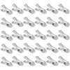 HLIWS Acciaio Inox mollette Clip-30 Pezzi Mollette da bucato Antivento,per Asciugamano,Calze, la Conservazione Degli Alimenti,Fotografie(5x3cm)