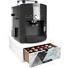 Lupia - Cassetto Porta Cialde Caffè e Porta Capsule 27x33x11 cm PROSPETTIVA-C, Contenitore Organizer per Caffè, Tè, Tisane e Zucchero, Angolo Bar in Legno Bianco Antimacchia per casa e ufficio