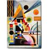 Giallobus - Quadro - Vassily Kandinsky - Oscillazione - Tela Canvas Telaio Standard - 50L x 70l cm - Pronto da appendere - Quadri moderni per la casa