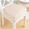 Generic Cuscino in Ecopelle per Sedia per Cucina Sala da Pranzo 1/2/ 4 Confezioni Cuscino per Sedia Cuscino Antiscivolo Cuscino per Sedile a Ferro di Cavallo 40 * 43 cm,Cachi,2pcs
