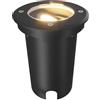 Ledvion - Faretto LED incassato rotondo, GU10, nero, IP67, cavo 1m, orientabile, illuminazione esterna
