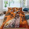 Loussiesd Set copripiumino africano etnico africano paesaggio set da letto esotico afro donna animale consolatore copertura aborigeno copriletto in microfibra cerniera 3 pezzi