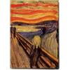 Giallobus - Quadro - Edvard Munch - L'urlo - Tela Canvas Telaio Standard - 100L x 140l cm - Pronto da appendere - Quadri moderni per la casa