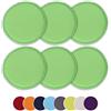 EXQUILEG Set di 6 cuscini per sedie, cuscino per seduta, imbottitura in cotone, cuscini rotondi per sedie, lavabili, cuscini per sedie per interni ed esterni (Verde chiaro, set da 6)