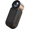 EffiFish Telecamera da pollice 2.7K con supporto magnetico, 500 mAh per mini action cam per equitazione ed escursionismo, registrazione con un pulsante, nero (oro)