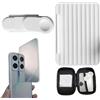 Generic Specchio per selfie per smartphone, strumento di riflessione per fotocamera del telefono con clip, portatile, per trucco, fotocamera posteriore, attacco per specchio HD Reflection Vlog, per