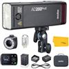GODOX AD200Pro II AD200 Pro II Pocket Flash, 200Ws 2.4G TTL, 1/8000s HSS Speedlite, batteria 2900mAh, 500 flash completi, display a colori, per Nikon Canon Sony Fujifilm Olympus Panasonic