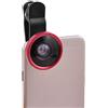 Ruilogod SMARTPHONE clip HD Super Wide Angle 0.4x Cam lente rossa per il telefono mobile