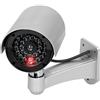 ECD Germany Videocamera Dummy a LED Camera Sorveglianza Falsa con Telecamera a LED Lampeggiante Falsa e Hardware di Montaggio