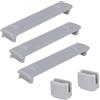ZiStarlilife Treppiede rialzato per DJI Lito 1/X1, supporto protettivo in ABS ultraleggero con design resistente ai graffi, supporto stabile per una migliore fotografia aerea, nero grigio (grigio)