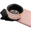 Ruilogod 37mm HD 0.45x kit di lenti a macroistruzione super grandangolare kit di lenti in oro per la fotocamera del telefono cellulare