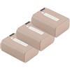 CQJFCYBRA NP-FW50 NPFW50 Batteria Di Tipo C A Carica Diretta, Compatibile Con Sony, For A6400 A6000 Zve10 A6300 A 7 M2 A7r2 A6100 A5100 NEX-F3(3 Pcs Battery)