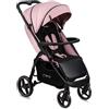 MoMi MIYA EVA Passeggino per bambini da 6 mesi (fino a 22 kg), cintura di sicurezza regolabile a 5 punti, cestino per la spesa, coprigambe, portabicchieri, parapioggia e zanzariera