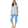 Noidinotte; more than pyjamas Noidinotte - Pigiama Donna Estivo in Cotone Articolo Bloom. - L Azzurro