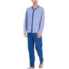 Ragno Pigiama uomo in puro cotone aperto davanti art. U909N6