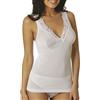 VAJOLET BY SELINA Canottiera Donna Intimo in Cotone Filo di Scozia Spalla Larga SL5068 Misure 3-4-5-6-7-8 Bianco E Nero (5 L IT Donna, Bianco)