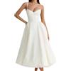 EFOFEI Lady Vestiti da Festa Corsetto Vestiti Formali Principessa Vestito Senza Maniche Sling Nero S