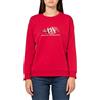 Armani Exchange Snake Graphic Crewneck Sweatshirt Maglia di Tuta, Liquirizia Rossa, M Donna
