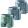 CARER Healthcare Incontinence Pregnancy Carer Confezione di 3 Boxer per Incontinenza Maschile, Traspiranti e alla Moda con 80 ml Assorbente per Perdite di Urina Lieve Incontinenza Azzurro e Verde Chiaro Taglia L