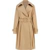 GUESS Donna Cappotto Trench W5YL02WHDF1 Cotone Beige Scuro S
