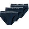 Schiesser Herren 95/5 Organic Cotton Slip Unterwäsche(3er Pack) Mutande da Uomo, Blu, XXL