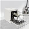 GIDRLL Lavastoviglie da tavolo Piccola Lavastoviglie Mini Lavastoviglie per 3 soffitti con/senza collegamento acqua, utilizzabile con funzione a secco, Lavastoviglie portatile compatta per appartamenti