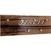 HAKU Appendiabiti da Parete Cromo, Motivo, MDF, Metallo - Dim. L 80 cm x A 30 cm x P 6 cm, Stile Moderno