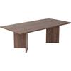 Hanah Home Elegante tavolino da caffè in noce, 100% melammina, spessore 18 mm, design elegante e durevole per salotti e spazi moderni