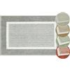 andiamo Tappetino da bagno antiscivolo Maui - Tappetino da bagno morbido e soffice - Tappetino da doccia per bagno, antiscivolo, lavabile, set da 40 x 60 cm + 60 x 100 cm, grigio