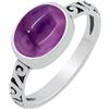 Sterling Silver Jewelry Anello solitario da donna con pietra preziosa naturale, placcato in argento Sterling 925, forma ovale, realizzato a mano, leggero, gioiello alla moda, perfetto per anniversario di matrimonio e