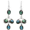 Sterling Silver Jewelry Orecchini pendenti da donna in stile sud-occidentale 9,85 ct, in argento di forma ovale, realizzati a mano in stile bohémien, Argento Labradorite argento, Labradorite