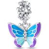 LNQOBU Ciondolo Lucciola Scintillante Glow in the Dark Charm Camaleonte Argento Sterling 925 Per Bracciali e Collane
