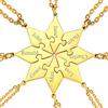 FaithHeart Collana dell'Amicizia 2/3/4/5/6/7/8 Pezzi Ciondoli a Cuore Separabili Nomi Personalizzati del Migliore Amici Catene Regolabili Gioielli Best Friends BFF per il Regalo di Natale Compleanno