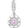 CYCUFF Ciondoli in argento sterling 925 adatti per collane con ciondoli, bracciali, pendenti, perline, gioielli, regalo per familiari, amici e donne, FASCINO, Argento sterling, Zirconie sintetico