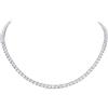 Diamond Treats Collana Tennis in Argento Sterling 925 per Donna e Ragazza - Splendida con Zirconi Rotondi da 4 mm - Catena in Argento 925 con Confezione Regalo