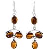 Sterling Silver Jewelry Orecchini pendenti da donna in stile sud-occidentale 9,85 ct, in argento di forma ovale, realizzati a mano in stile bohémien, Argento occhio di tigre argento, Occhio di tigre