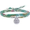 Schmuck Les Poulettes LES POULETTES BIJOUX - Bracciale Doppio Collegamento liberty e Medaglia Vive la Liberté in Argento 925 - Verde