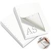 mawmuaw 2 Confezioni Fogli A5 con Buchi 120 Ricarica Carta Puntinati 6 Fori A5 Ricariche per Fogli Formato Planner Inserti di Carta per Raccoglitore ad Anelli Ricarica Agenda Schizzi Pittura