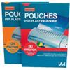 NIKOFFICE 100 POUCHES A4 21x30cm 80 Micron Fogli Lucidi per Plastificatrice a Caldo Niko