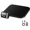 GRAM PRES Bilancia postale digitale da 200 kg/10g con display LCD, funzioni Hold/Tara/Pcs per pacchi/bagagli/ufficio postale/cani, batteria e cavo USB inclusi