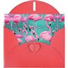 BKDODKS Biglietti di auguri con stampa di fenicotteri rosa, per compleanni, matrimoni, inviti per feste, apprezzamenti e tutte le occasioni