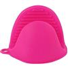 Linvoco Clip manuale antiscottatura in silicone per cucinare e cuocere al forno Resistenza alle alte temperature, isolamento termico dei guanti da forno, protezione delle dita clip per le mani, rosa rossa