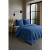 Home Linge Passion Parure copripiumino 2 pezzi in 100% garza di cotone, 140 x 200 cm, blu