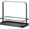 YAMAZAKI 2255 TOWER Cremagliera per condimenti, nero, acciaio, design minimalista, 21 x 10 x 18 cm (LxPxA)